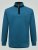 D555 Conway 1 1/4 Zip Neck Fleece Sweatshirt With Bear Logo Teal - Sweatshirts & hoodies - Sweatshirt & Camisolas com Capuz tamanhos grandes