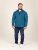 D555 Conway 1 1/4 Zip Neck Fleece Sweatshirt With Bear Logo Teal - Sweatshirts & hoodies - Sweatshirt & Camisolas com Capuz tamanhos grandes
