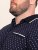 D555 Reid AOP Polo With Jacquard Collar, Pocket And Cuffs Azul-marinho - Pólos - Pólos Tamanhos Grandes Homem