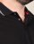 D555 Potts Jersey Polo With Jacquard Collar & Cuffs Preto - Pólos - Pólos Tamanhos Grandes Homem