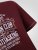 D555 Baldwin Grumpy Old Man Club Print Crew Neck T-shirt Burgundy/ Black Twist - T-shirts - T-shirts Homem Tamanhos Grandes
