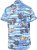 D555 CHARFORD Hawaiian Reverse Printed Shirt - Camisas - Camisas Homem Tamanhos Grandes