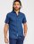 D555 Tristain S/S Floral Ao Print Shirt Navy - Camisas - Camisas Homem Tamanhos Grandes