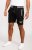 D555 Sutton Elasticated Waist Shorts With Embroidery Black - Calças & calções de fato de treino - Calças de Fato de Treino Tamanhos Grandes 