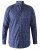 D555 Edmund AOP Shirt Navy - Camisas - Camisas Homem Tamanhos Grandes