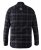 D555 Harwich Flannel Check Shirt Black - Camisas - Camisas Homem Tamanhos Grandes