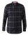 D555 Harwich Flannel Check Shirt Black - Camisas - Camisas Homem Tamanhos Grandes