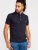 D555 Ashwell Ao Printed Polo Shirt Dark Navy - Pólos - Pólos Tamanhos Grandes Homem