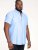 D555 James Short Sleeve Oxford Shirt Sky Blue - Camisas - Camisas Homem Tamanhos Grandes