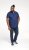 D555 James Short Sleeve Oxford Shirt Navy - Camisas - Camisas Homem Tamanhos Grandes