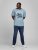 Jack & Jones JJMOON T-shirt Faded Denim - T-shirts - T-shirts Homem Tamanhos Grandes
