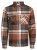 Jack & Jones Darren Flannel Overshirt castanho - Camisas - Camisas Homem Tamanhos Grandes