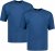 Adamo Marlon Comfort fit 2-pack T-shirt Denim Blue - T-shirts - T-shirts Homem Tamanhos Grandes