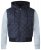 D555 Willie Hooded Quilted Jacket with Fleece sleeves - Casacos - Casacos Homem Tamanhos Grandes