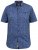 D555 KYLE S/S Micro AO Print Shirt Blue - Camisas - Camisas Homem Tamanhos Grandes