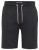 D555 STEFAN1 Elasticated Waist Loop Back Shorts Black - Calças & Calções de Fato de Treino - Calças de Fato de Treino Tamanhos Grandes 