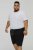 D555 STEFAN1 Elasticated Waist Loop Back Shorts Black - Calças & Calções de Fato de Treino - Calças de Fato de Treino Tamanhos Grandes 