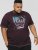 D555 NOVA Cali Surf Printed Crew Neck T-Shirt Plum - T-shirts - T-shirts Homem Tamanhos Grandes