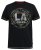 D555 BENNY LA Camo Printed Crew Neck T-Shirt Black - T-shirts - T-shirts Homem Tamanhos Grandes