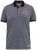 D555 KEMSTON Birds Eye Pique Polo Navy/White - Pólos - Pólos Tamanhos Grandes Homem