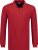 Adamo Peter Comfort fit Long sleeve Polo Red - Pólos - Pólos Tamanhos Grandes Homem