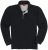 Adamo Peter Comfort fit Long sleeve Polo Black - Pólos - Pólos Tamanhos Grandes Homem
