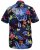 D555 TOBY Multi Colour Hawaiian AO Print Shirt - Camisas - Camisas Homem Tamanhos Grandes
