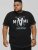 D555 BINGHAM State Of Miami Printed Crew Neck T-Shirt Black - T-shirts - T-shirts Homem Tamanhos Grandes