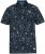 D555 ROLAND Printed Polo Shirt Navy - Pólos - Pólos Tamanhos Grandes Homem