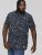 D555 ROLAND Printed Polo Shirt Navy - Pólos - Pólos Tamanhos Grandes Homem