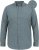 D555 RADCLIFFE Cross Hatch Soft Touch Slub Long Sleeve Shirt With Chest Patch Pocket Charcoal - Camisas - Camisas Homem Tamanhos Grandes