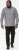 D555 RADCLIFFE Cross Hatch Soft Touch Slub Long Sleeve Shirt With Chest Patch Pocket Charcoal - Camisas - Camisas Homem Tamanhos Grandes