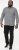 D555 RADCLIFFE Cross Hatch Soft Touch Slub Long Sleeve Shirt With Chest Patch Pocket Charcoal - Camisas - Camisas Homem Tamanhos Grandes