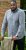 D555 RADCLIFFE Cross Hatch Soft Touch Slub Long Sleeve Shirt With Chest Patch Pocket Charcoal - Camisas - Camisas Homem Tamanhos Grandes