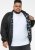 D555 MARSDEN Hybrid Knitted Jacket With Bonded Fleece Lining Black - Casacos - Casacos Homem Tamanhos Grandes