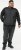 D555 MARSDEN Hybrid Knitted Jacket With Bonded Fleece Lining Black - Casacos - Casacos Homem Tamanhos Grandes