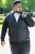 D555 MARSDEN Hybrid Knitted Jacket With Bonded Fleece Lining Black - Casacos - Casacos Homem Tamanhos Grandes