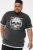 D555 DARREN Skull Printed T-Shirt With Double Layer On Hem & Cuff Black Reno - T-shirts - T-shirts Homem Tamanhos Grandes