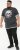 D555 DARREN Skull Printed T-Shirt With Double Layer On Hem & Cuff Black Reno - T-shirts - T-shirts Homem Tamanhos Grandes