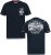 D555 GRAHAM YOSEMITE Chest And Back Printed Crew Neck T-Shirt Navy - T-shirts - T-shirts Homem Tamanhos Grandes
