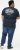 D555 GRAHAM YOSEMITE Chest And Back Printed Crew Neck T-Shirt Navy - T-shirts - T-shirts Homem Tamanhos Grandes
