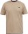 D555 SANDFORD Double Layer On Neck Ribs And Hem Waffle Textured T-Shirt Beige - T-shirts - T-shirts Homem Tamanhos Grandes