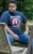 D555 ROGERS Official Captain America Printed T-Shirt Dark Navy - T-shirts - T-shirts Homem Tamanhos Grandes