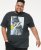 D555 MARTIN Official Batman Printed T-Shirt Washed Black - T-shirts - T-shirts Homem Tamanhos Grandes