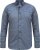 D555 MANGALA Geometric AOP Long Sleeve Shirt With Concealed Button Down Collar Navy - Camisas - Camisas Homem Tamanhos Grandes