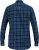 D555 SONNY Navy Check Long Sleeve Shirt With Chest Patch Pocket & Button Down Collar Navy Check - Camisas - Camisas Homem Tamanhos Grandes