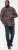 D555 SHERLOCK Check Overshirt With Two Patch Pockets & Button Down Collar Navy - Camisas - Camisas Homem Tamanhos Grandes