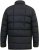D555 CRISTIANO Puffer Jacket With Binding On Cuffs And Embroidery Badge On Sleeve Black - Casacos - Casacos Homem Tamanhos Grandes
