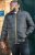 D555 CRISTIANO Puffer Jacket With Binding On Cuffs And Embroidery Badge On Sleeve Black - Casacos - Casacos Homem Tamanhos Grandes