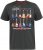 D555 JAIDEN Legends Guitar Printed Crew Neck T-Shirt Khaki - T-shirts - T-shirts Homem Tamanhos Grandes